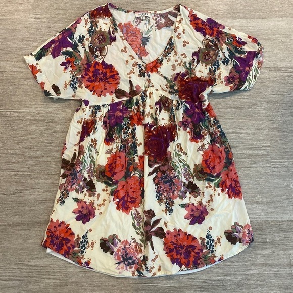 Andrée By Unit Fall Floral Knee Length Dress Size Small - Picture 1 of 5